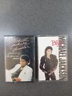 2x Michael Jackson Cassette Tapes – Bad & Thriller Classic Albums Bundle